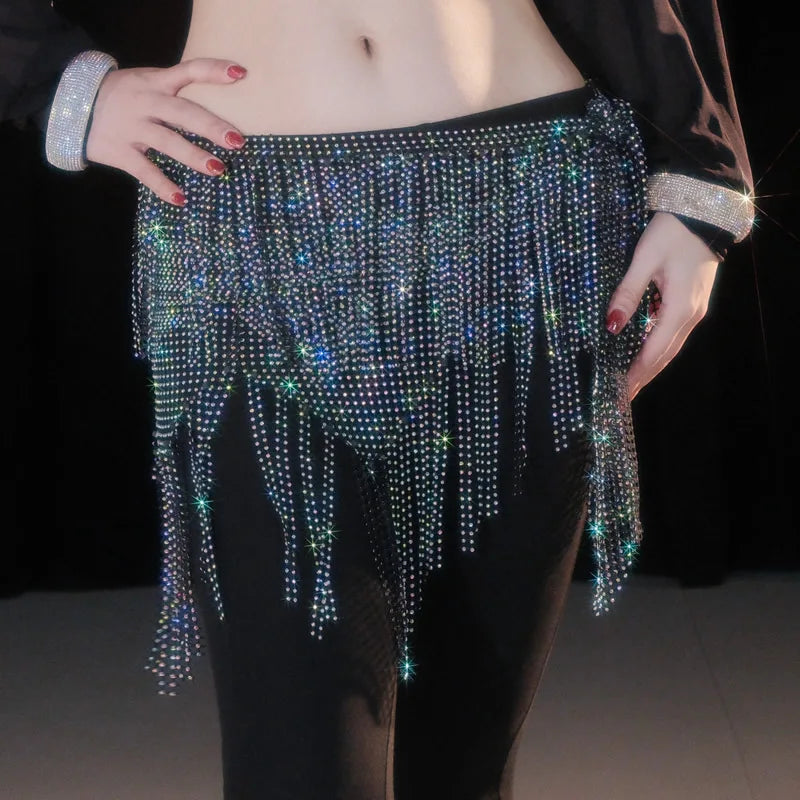 Brilliant Fringe Belly Dance Hip Scarf