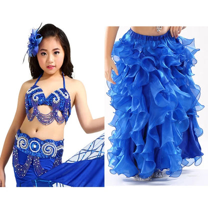 Children’s Belly Dance Costume (Bra, Belt & Optional Skirt)