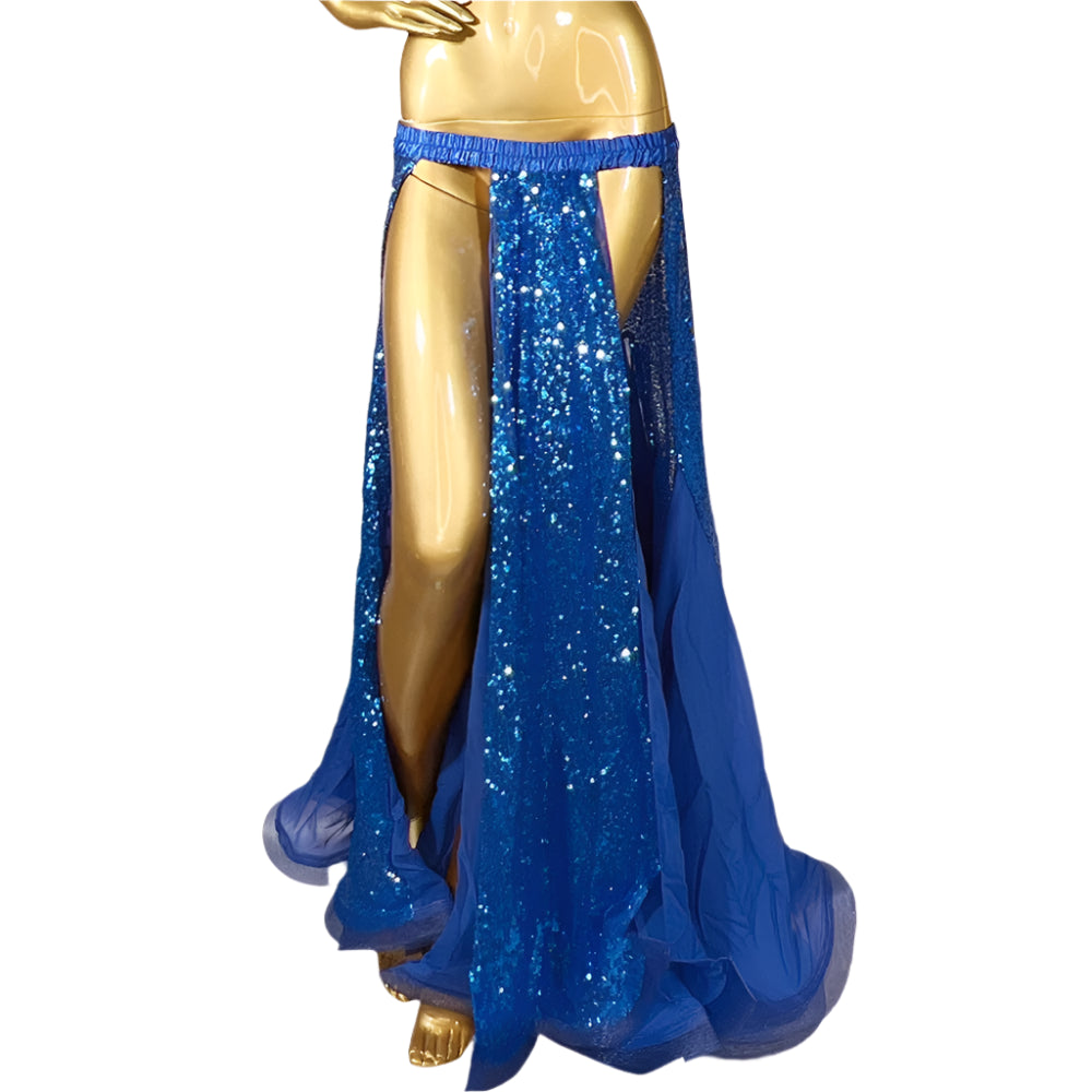 Shiny Sequined  Bellydancing Costume Skirt