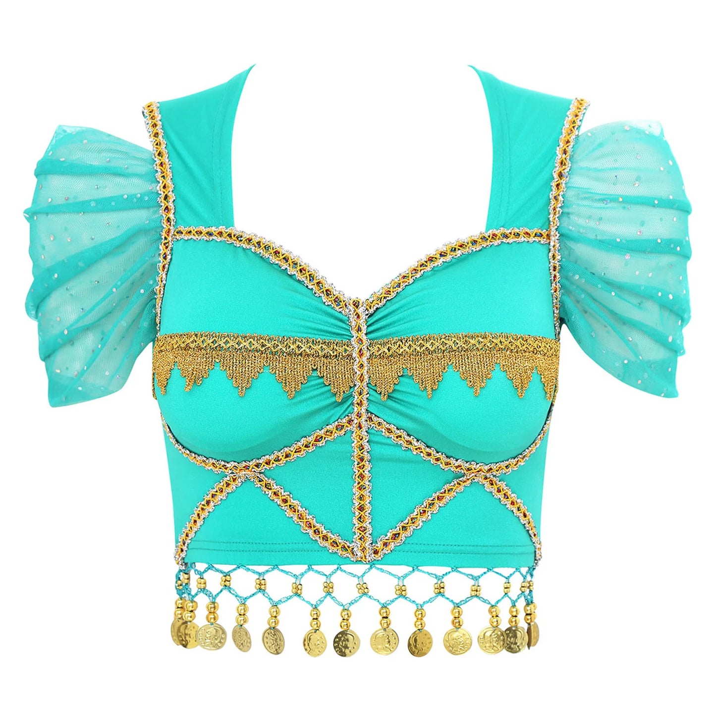 Sparkle, Swing, and Slay - Women’s Belly Dance Crop Top