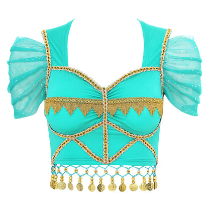 Sparkle, Swing, and Slay - Women’s Belly Dance Crop Top