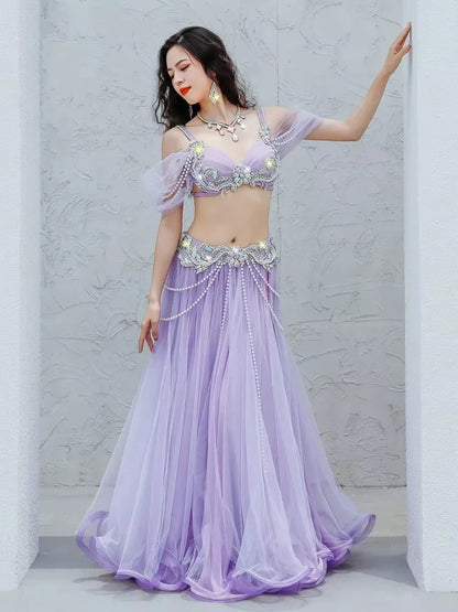 Shimmering Egyptian Belly Dance Costume