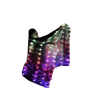 2M LED Light-Up Belly Dance Veil – Festival & Carnival Performance Accessory