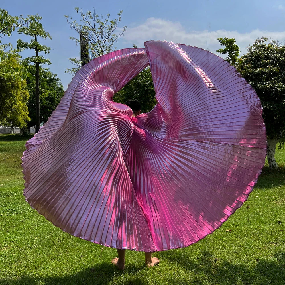 Transparent Iridescent Belly Dance Isis Wings - 300 Degrees