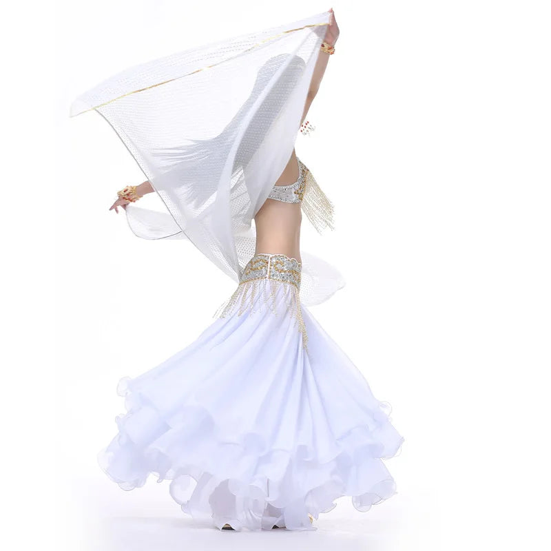 Shimmering Belly Dance Rectangle Veil – 210x95cm