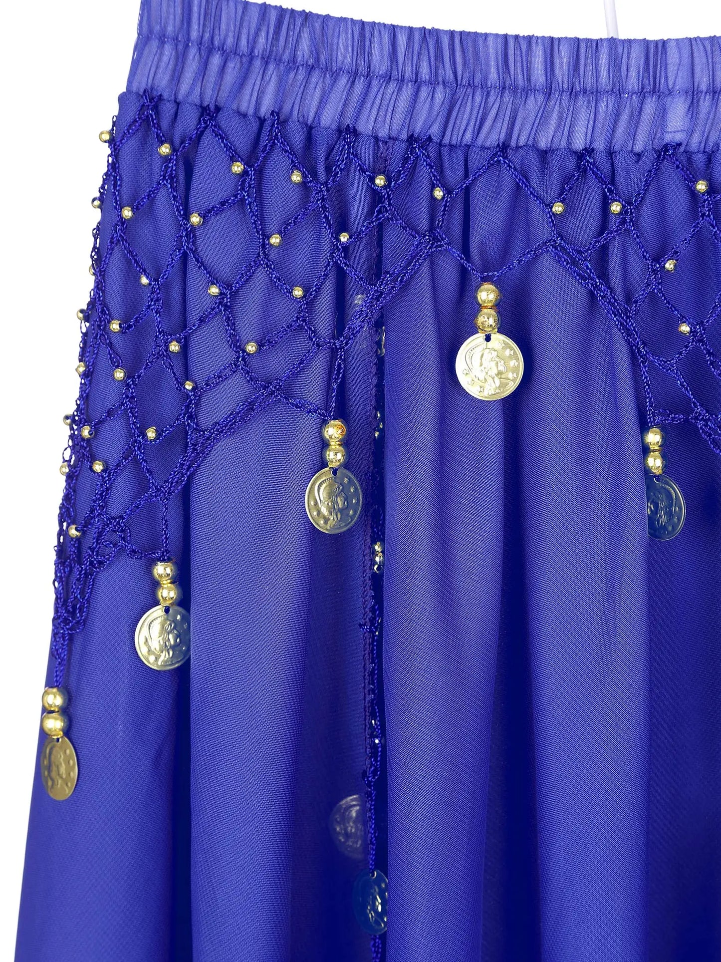 2-Piece Belly Dance Ensemble (Crop Top & Chiffon Skirt)