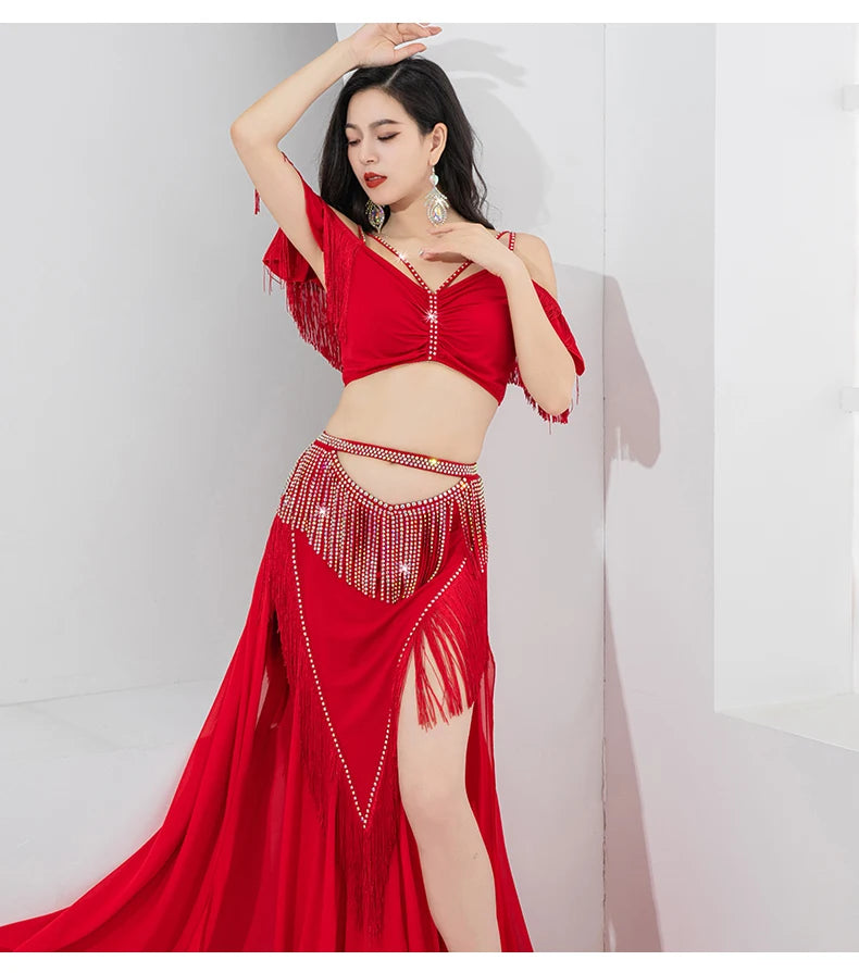 Elegant Flowing Belly Dance Costume