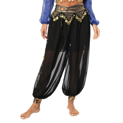 Belly Dance Pants with Beaded Tassels