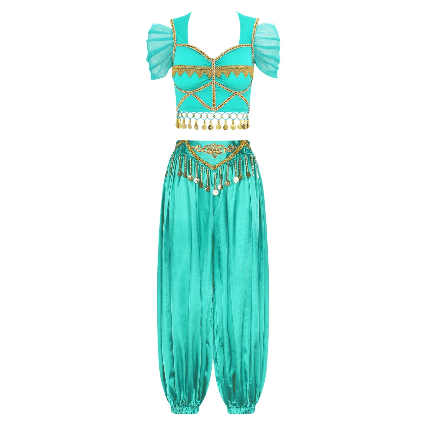 2-Piece Belly Dance Ensemble (Crop Top & Pants)