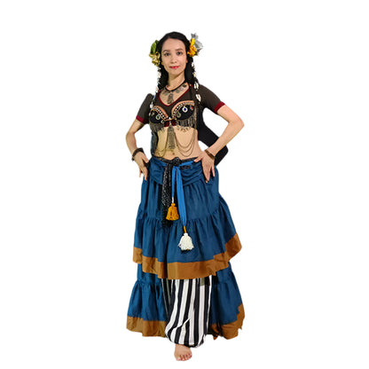 Tribal Belly Dance Cotton Skirt