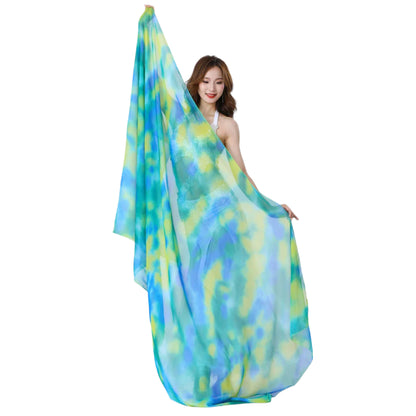 Tie-Dyed Kerchief Belly Dance Oriental Scarf – Rectangle Chiffon Veil