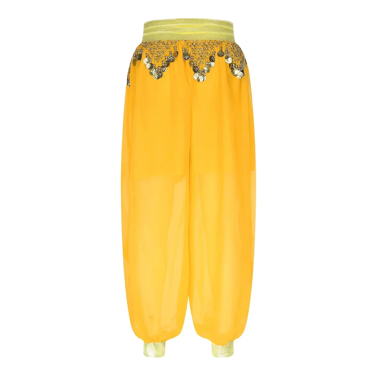 Belly Dance Pants with Beaded Tassels