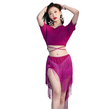 Belly Dance Performance Set – Top, Skirt, and Underwear Included