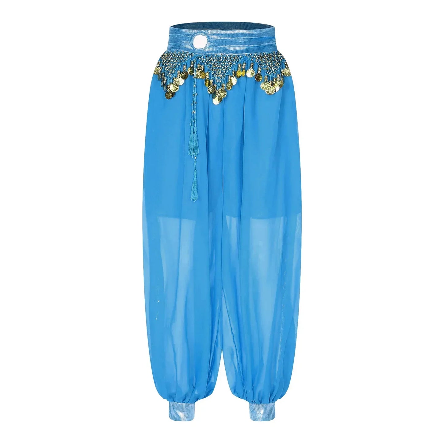 Belly Dance Pants with Beaded Tassels