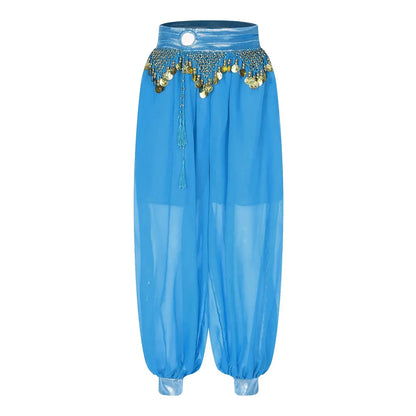 Belly Dance Pants with Beaded Tassels