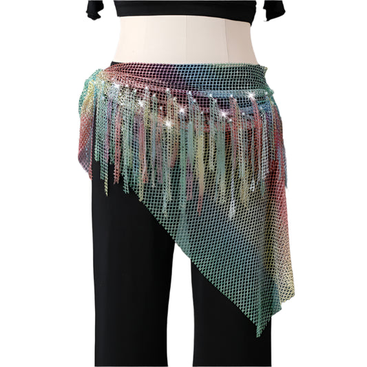 Sparkly Belly Dance Belt – Sparkle in Black, White, or Multi