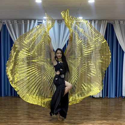 Transparent Iridescent Belly Dance Isis Wings - 300 Degrees