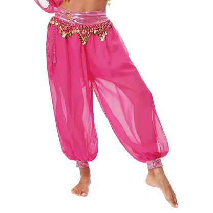 Belly Dance Pants with Beaded Tassels