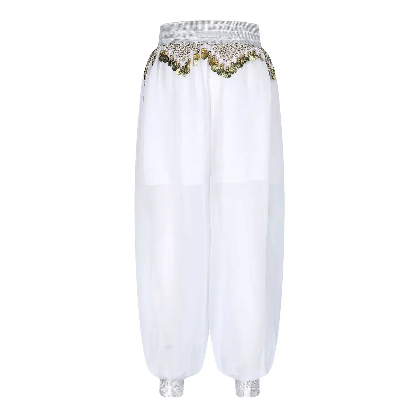 Belly Dance Pants with Beaded Tassels