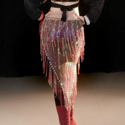 Brilliant Fringe Belly Dance Hip Scarf