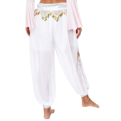 Belly Dance Pants with Beaded Tassels