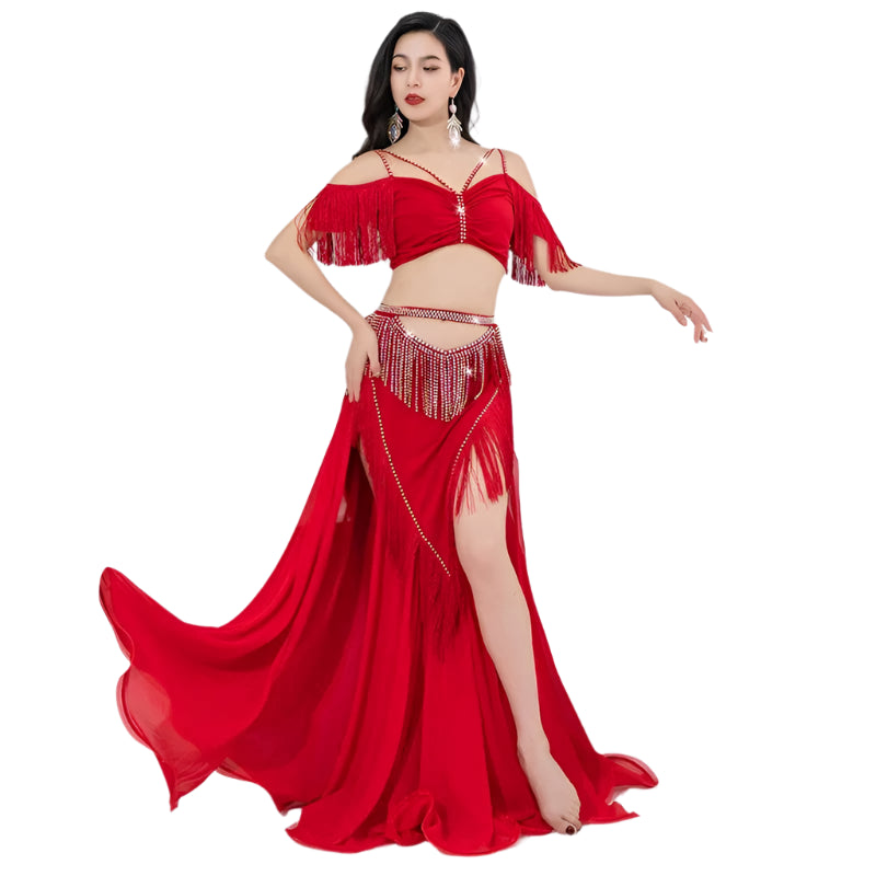 Elegant Flowing Belly Dance Costume