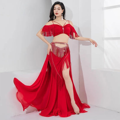 Elegant Flowing Belly Dance Costume