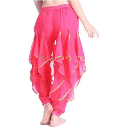 Long Chiffon Belly Dance Harem Pants - Tribal Arabic