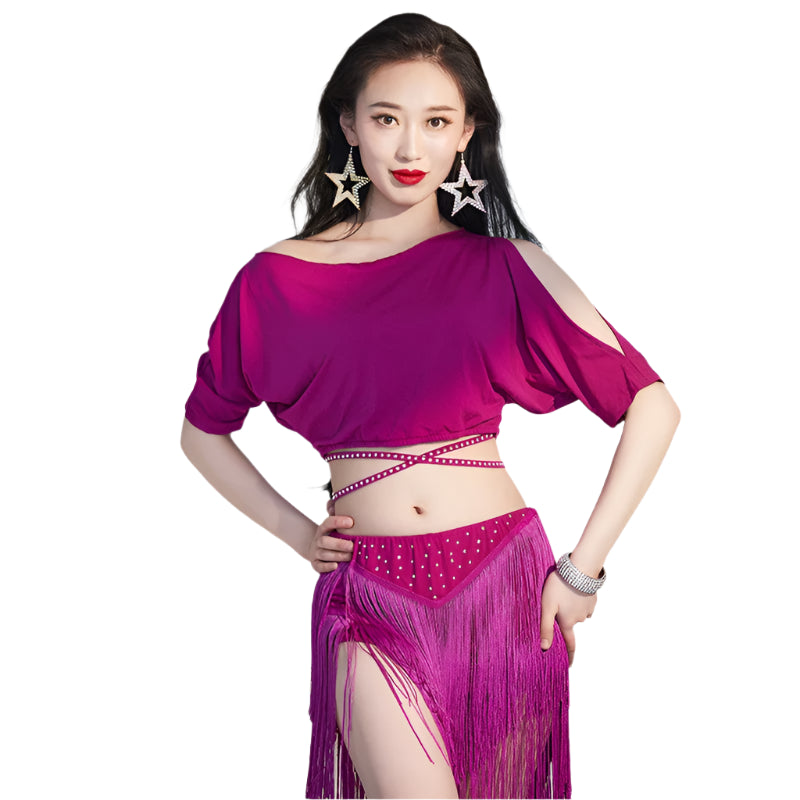 Belly Dance Performance Set – Top, Skirt, and Underwear Included