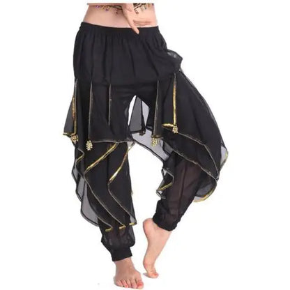 Long Chiffon Belly Dance Harem Pants - Tribal Arabic