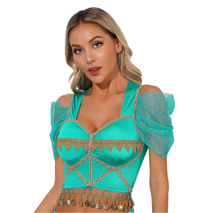 Sparkle, Swing, and Slay - Women’s Belly Dance Crop Top