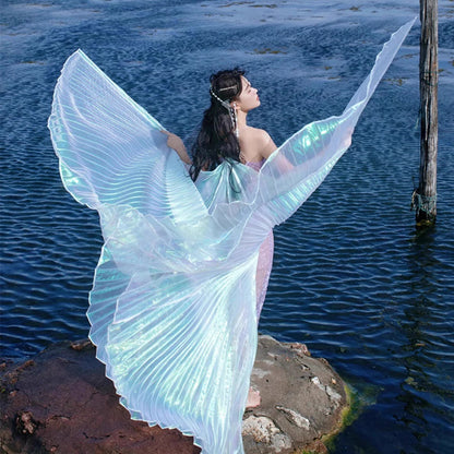 Transparent Iridescent Belly Dance Isis Wings - 300 Degrees