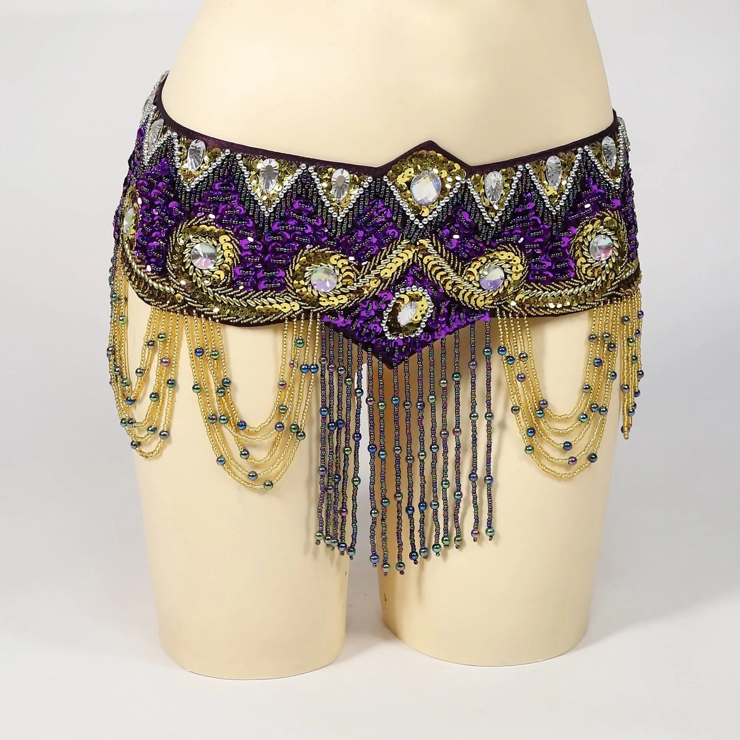 Plus-Size Tribal Belly Dance Hip Belt (Adjustable Fit)