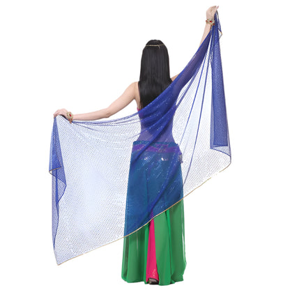 Shimmering Belly Dance Rectangle Veil – 210x95cm