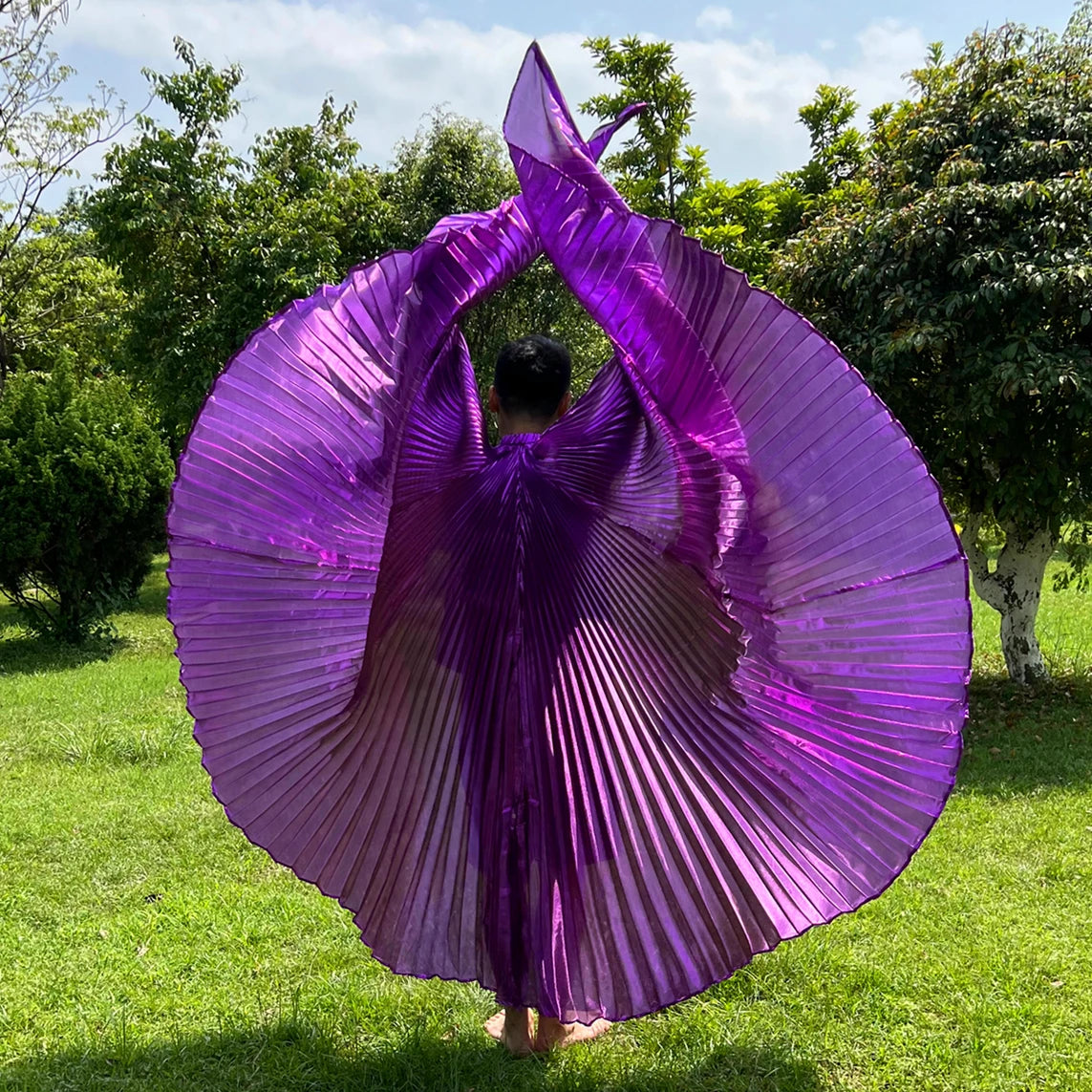 Transparent Iridescent Belly Dance Isis Wings - 300 Degrees