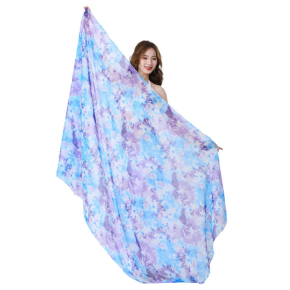 Tie-Dyed Kerchief Belly Dance Oriental Scarf – Rectangle Chiffon Veil