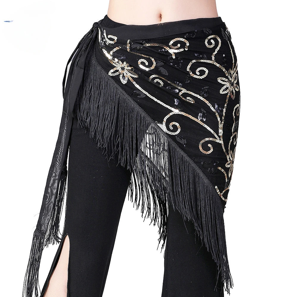 Sparkling Sequin Belly Dance Hip Scarf