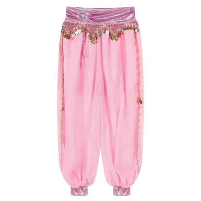 Belly Dance Pants with Beaded Tassels