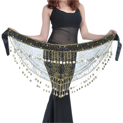 Mesh Belly Dance Hip Scarf