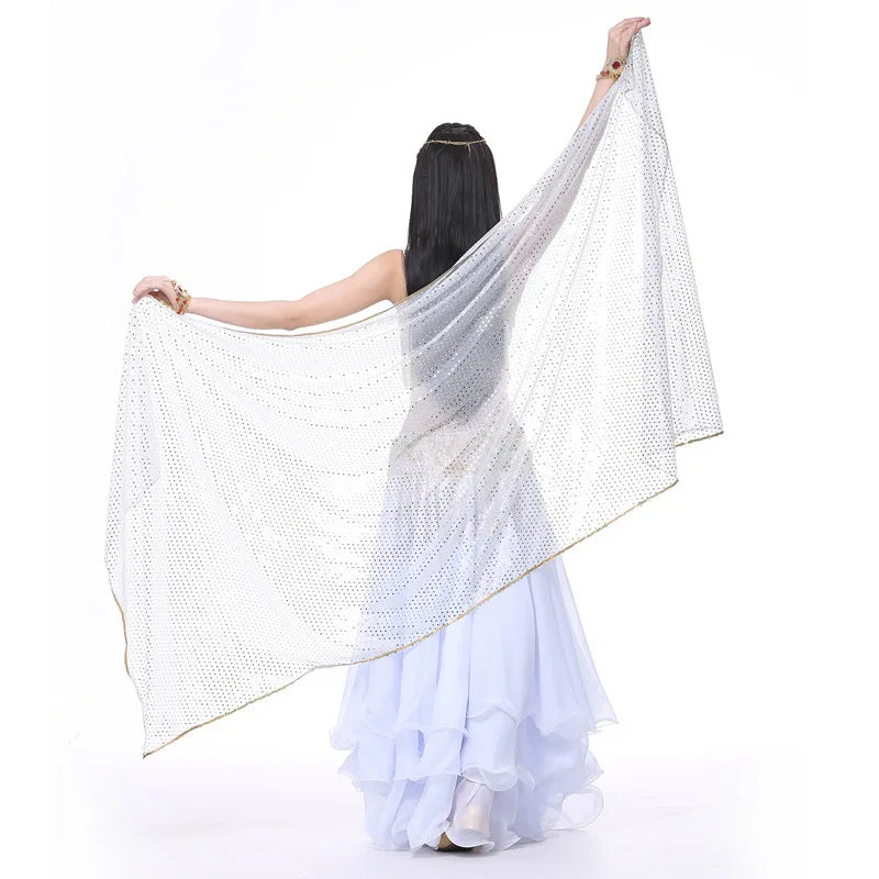 Shimmering Belly Dance Rectangle Veil – 210x95cm