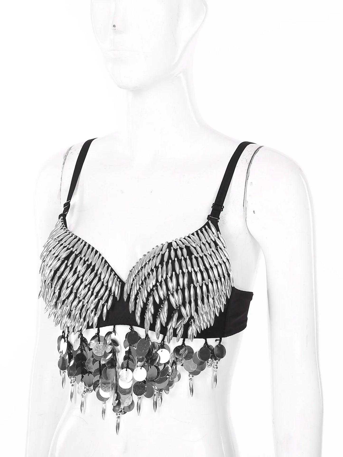 Women’s Belly Dance Bra (Silver or Gold)