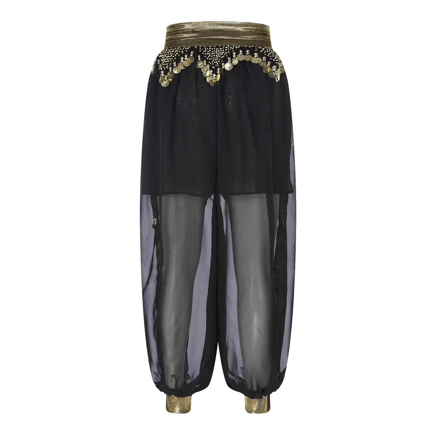 Belly Dance Pants with Beaded Tassels