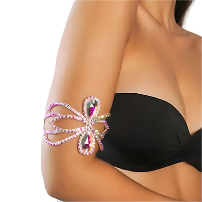 Handmade Crystal Rhinestone Arm Band – Dazzle with Elegance!