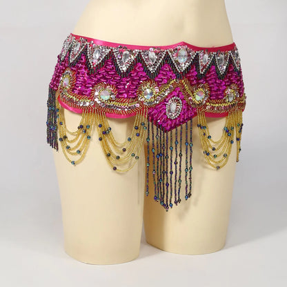 Plus-Size Tribal Belly Dance Hip Belt (Adjustable Fit)