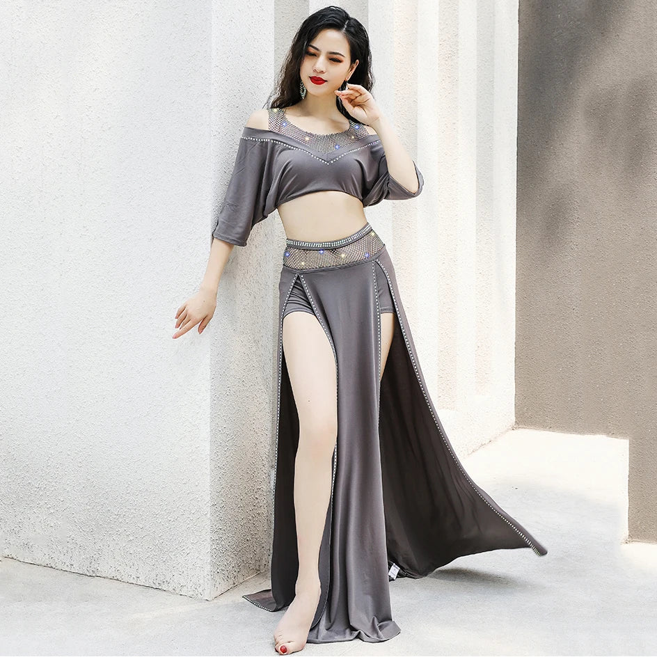 Flow & Grace: Comfortable Cotton Belly Dance Practice Outfit