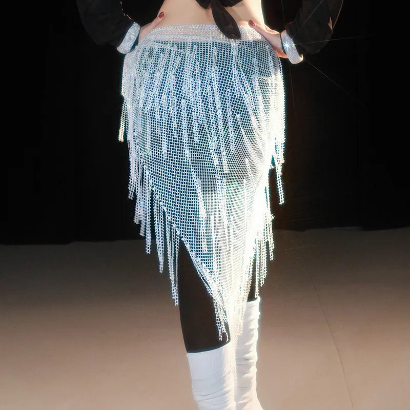 Brilliant Fringe Belly Dance Hip Scarf