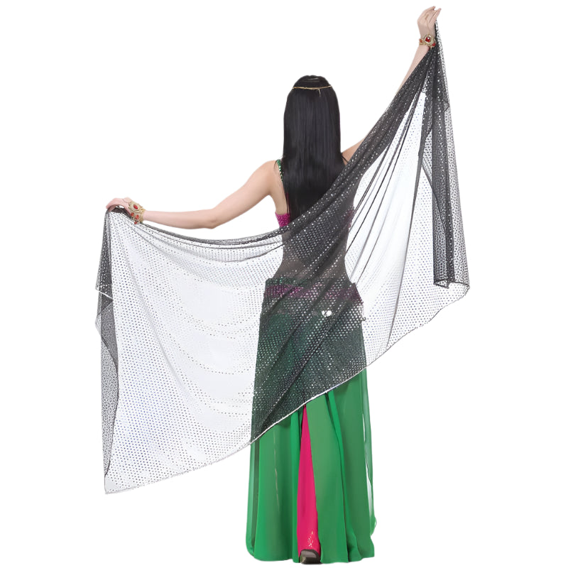 Shimmering Belly Dance Rectangle Veil – 210x95cm