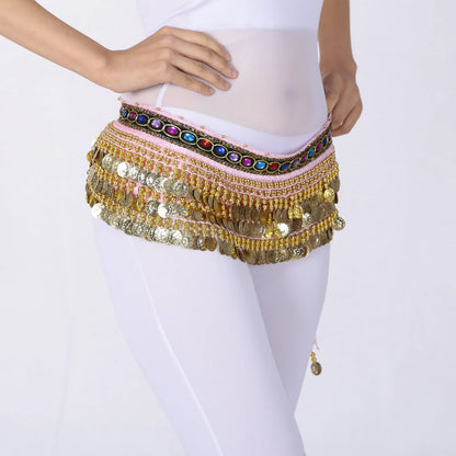 Velvet Belly Dance Hip Scarf – Sparkle, Jingle, and Shine!